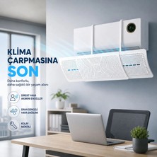 Hymark Askılı Ayarlanabilir 56-95CM Klima Yönlendirici Aparat Klima Rüzgar Önleyici Deflektör