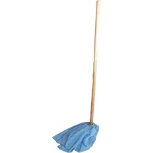 Yeniçağ Mikrofiber Havlu Paspas Mop Ucu ve Ahşap Saplı Takım