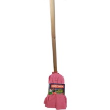 Soft Mop Mikrofiber Havlu Paspas Mop Ucu Ahşap Sapı Takım