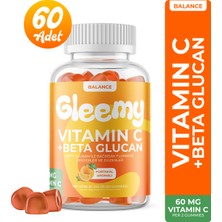 Gleemy Balance Beta Glukan + C Vitamini + Çinko Çiğnenebilir Gummy Vitamin 60 Adet