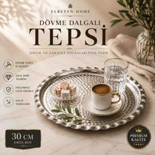Elbeten Home Dalgalı Dövme Tepsi 30 cm