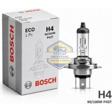 Bosch H4 Halojen Ampul P43T 12V 90/100W (1 Adet)