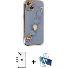 Pileli Store Pilelistore™ iPhone 14 Kılıf Nova Işık Prime - Siyah 3D Antistatik Cam Ekran Koruyucu + Shine Kamera Lens - Gs