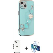Pileli Store Pilelistore™ iPhone 14 Kılıf Nova Işık Prime - Siyah 3D Antistatik Cam Ekran Koruyucu + Shine Kamera Lens - Gs