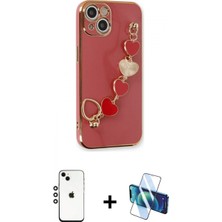 Pileli Store Pilelistore™ iPhone 14 Kılıf Nova Işık Prime - Siyah 3D Antistatik Cam Ekran Koruyucu + Shine Kamera Lens - Gs