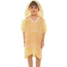 Sun Lestoff Müslin Çocuk Panço Sarı Çizgili 4-6 Yaş