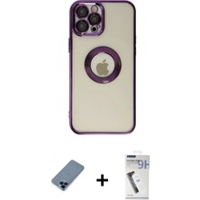 Pileli Store Pilelistore™ iPhone 12 Pro Kılıf Pusula Form - Şeffaf Uv Polymer Nano Ekran Koruyucu + Metal Kamera Lens Koruma Cam - Mı