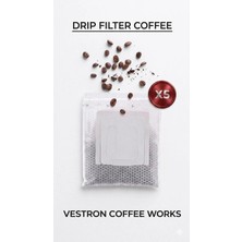 Vestron Kenya Pratik Filtre Kahve |10G 5'li Paket |hızlı ve Kolay Demleme VCW