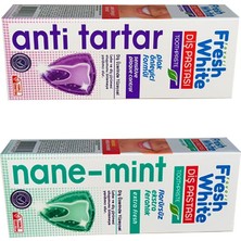 Fresh White Nane-Mint ve Anti Tartar 2li Set