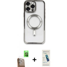 Marsilyan™- iPhone 16 Pro Max Kılıf Nova Işık Özel Seri - Şeffaf Pasifik Cam Ekran Koruyucu + Raze Metal Kamera Lens - Cltm