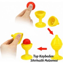 Colezium Sarı Renk Sihirli Kupa Top Kaybetme Oyunu 7 cm