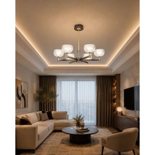 Yeni Model 6 Lı Lüx LED Avize 3 Işık Seçeneği Ithal Model