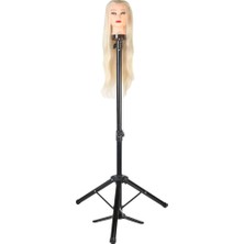 Colezium Kuaför Eğitim Mankeni Için Ayaklı Metal Tripod / Siyah + Taşıma Çantası