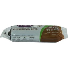 Colezium Torbası Orta Boy 55X60CM 150GR 25MIKRON 30LT Siyah Rulo 20 Adet