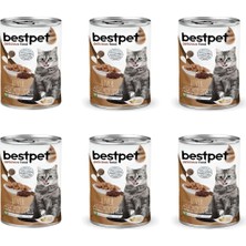 Bestpet Ciğerli Soslu Yetişkin Kedi Konservesi 400 gr 6'lı Paket