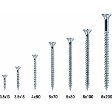 Meridyen Sunta Vidası 3,5X13 mm Tda 100 Adet - Ölçü Seçenekli