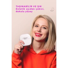 Teknofaji USB ŞARJLI,5X/10X Büyüteçli, LED Işıklı Mini Ayna, Çanta Tipi, Taşınabilir, Makyaj Aynası