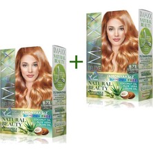 Maxx Deluxe 2 Paket Natural Beauty Amonyaksız Saç Boyası 8.73 Altın Karamel