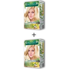 Sea Color 2x2 Tüp Krem Saç Boyası Seti Sedef Sarı No:10.0