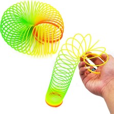 Wolawood Rainbow Gökkuşağı Stres Yayı Kutulu Renkli Slinky Oyuncak Esnek Plastik Eğlence Oyuncağı Çocuk Yetişkin Antistres Oyunu