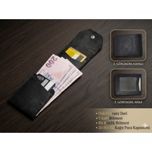 Aldorya %100 Hakiki Crazy Deri Minimalist Akıllı Cüzdan – Fonksiyonel ve Şık Tasarım Unisex