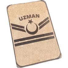 Çukurova Ütü Bizon Derisi, Jöh Komando Uzman Çavuş Compat 6 cm x 9 cm Bir Çift Cırtlı Rütbe