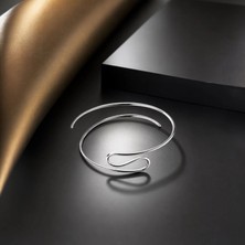 Sevil Gülgün Atelier     Minimalist Arm Cuff Pazu Kelepçesi – El Yapımı Altın / Gümüş Kaplama Kadın Bileklik