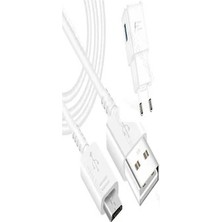 SDT Micro USB Hızlı Şarj Edilebilen Şarj Cihazı Beyaz)