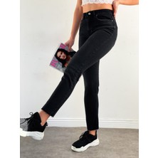 Kesik Paça Boyfit Jeans
