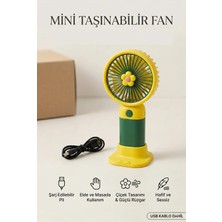 Hobbyrons Şarjlı Mini El ve Masa Fanı Mini El Pervanesi Soğutu El Fanı