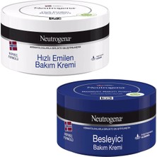 Neutrogena Hızlı Emilen Bakım Kremi 300 ml + Besleyici Bakım Kremi 300 ml