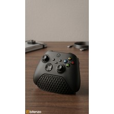 Bitenzo 3D Xbox Gamepad Standı - Petek Dokulu Siyah Kontrolcü Standı Masabaşı ve Konsol Yanı Düzenleyici - Siyah