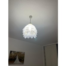 Pla 3D Yaprak Modelli Avize