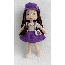 Mor Nisanur Bebek Amigurumi Organik Oyuncak