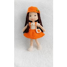 Turuncu Nisanur Bebek Amigurumi Organik Oyuncak