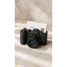 Bitenzo 3D Fotoğraf Makinesi Tasarımlı Masaüstü Kartvizit Standı - Slr Kamera Figürlü Fotoğraf Stüdyosu Ofis Dekorasyonu