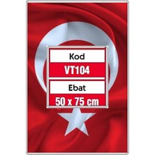 TAN EXPRESS Bez Bayrak Türk Bayrağı Alpaka Kumaş 50X75 cm 1 Adet (VİDEOLU)