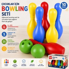 BURADABULDUN Zuzu Toys Bowling Seti 6 Lobut 2 Top Renkli Eğitici Çocuk Oyuncağı