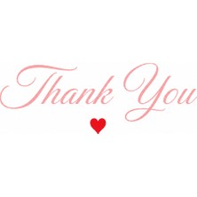 Sade Tasarım Thank You Card | Paket Içi Teşekkür Kartı | 100 Adet