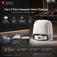 Roborock Curv 2 Flow Istasyonlu Robot Süpürge Beyaz