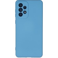 Renas Store Galaxy A73 5g Kılıf Nano Içi Kadife Silikon - Mavi