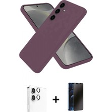 Pileli Store Pilelistore™ Galaxy A06 Kılıf Kozmos Yansıma Özel Seri - Siyah 3D Antistatik Hayalet Cam Ekran Koruyucu + Raze Metal Kamera Lens - Gs