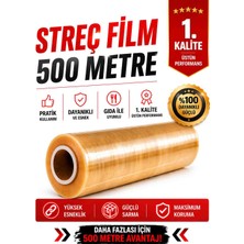 Optimex 500 METRE*30CM Gıda Streç Film Yemekçiler,çiğ Köfteciler ve Şarküteriler Için 1.kalite.