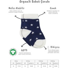 Renas Store Mey Ithalat®   3'lü Penye Cute Stars Soket Çorap BS10115 Lacivert