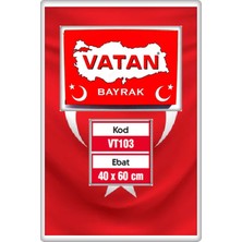 TAN EXPRESS Bez Bayrak Türk Bayrağı Alpaka Kumaş 40X60 Cm. 1 Adet (VİDEOLU)