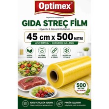 Optimex 45 Cm.* 500 Metre Gıda Streç Film Süper Esnek Tam Metre