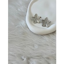 Revoia Silver Çiçek Küpe