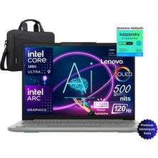Lenovo Ideapad Slim 5 14IMH10 Intel Core Ultra 9 185H 24GB 512GB SSD 14" 2.8k OLED (2880X1800) Windows 11 Pro 83V6004DTR Taşınabilir Bilgisayar - Lenovo Çanta Wz4
