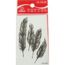 Zero Land Flzdgnkr Yaprak Tattoo Dövme Sticker - Beyaz