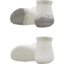 Renas Store Mey Ithalat®   2'li Penye Sneakers Çorap 20105 Ekru Gri